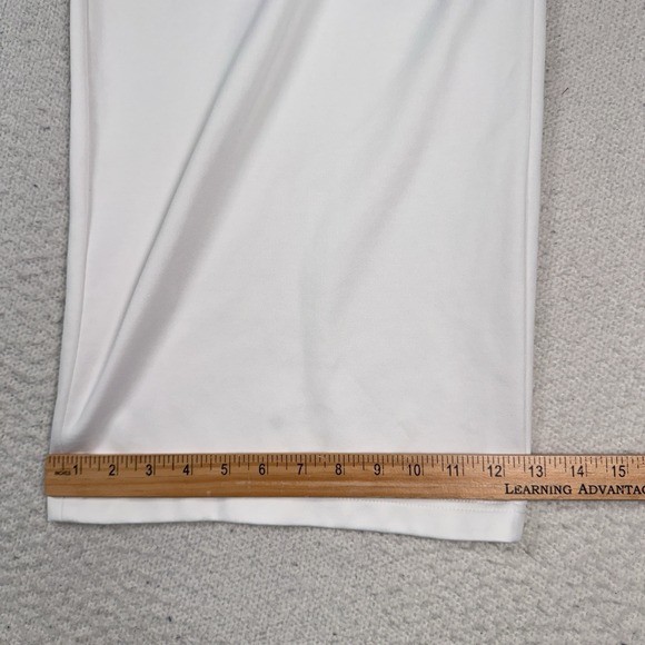 Tibi Active Knit Wide Leg Pull On Pants White Oversized Women's Large *Read - Picture 9 of 12